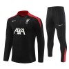 Liverpool Trainings Sweatshirt Quarter-zip 2024-25 Zwarte - Heren